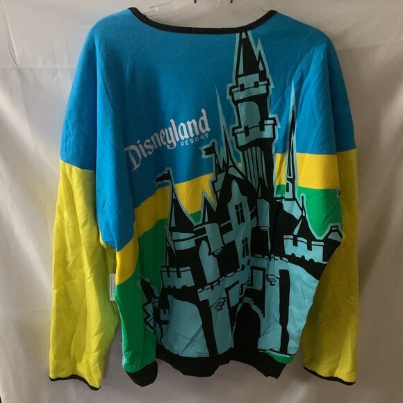 DISNEYLAND RESORT Sleeping Beauty Castle Reversible Pullover Sweater Sz M/L - Picture 3 of 6